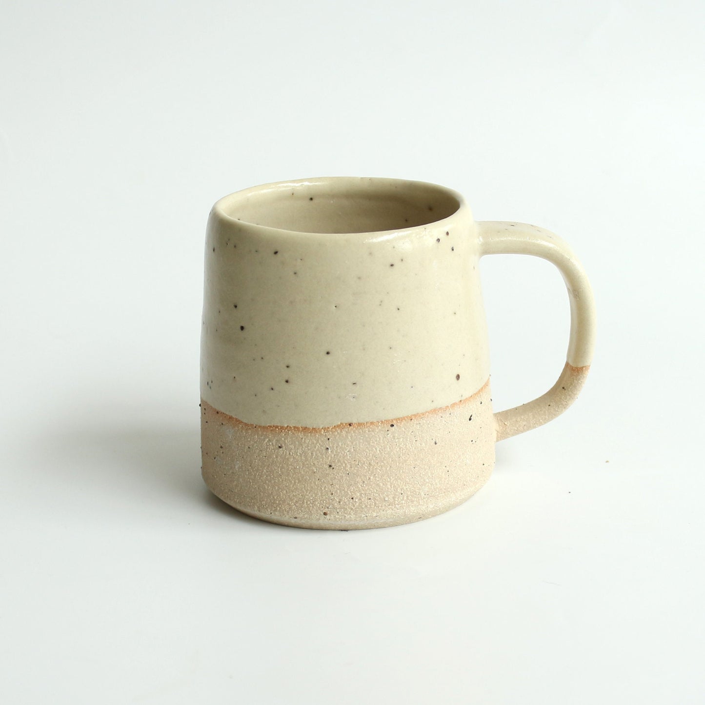 Ceramic Mug in White, Yellow, Pink, Blue and Green