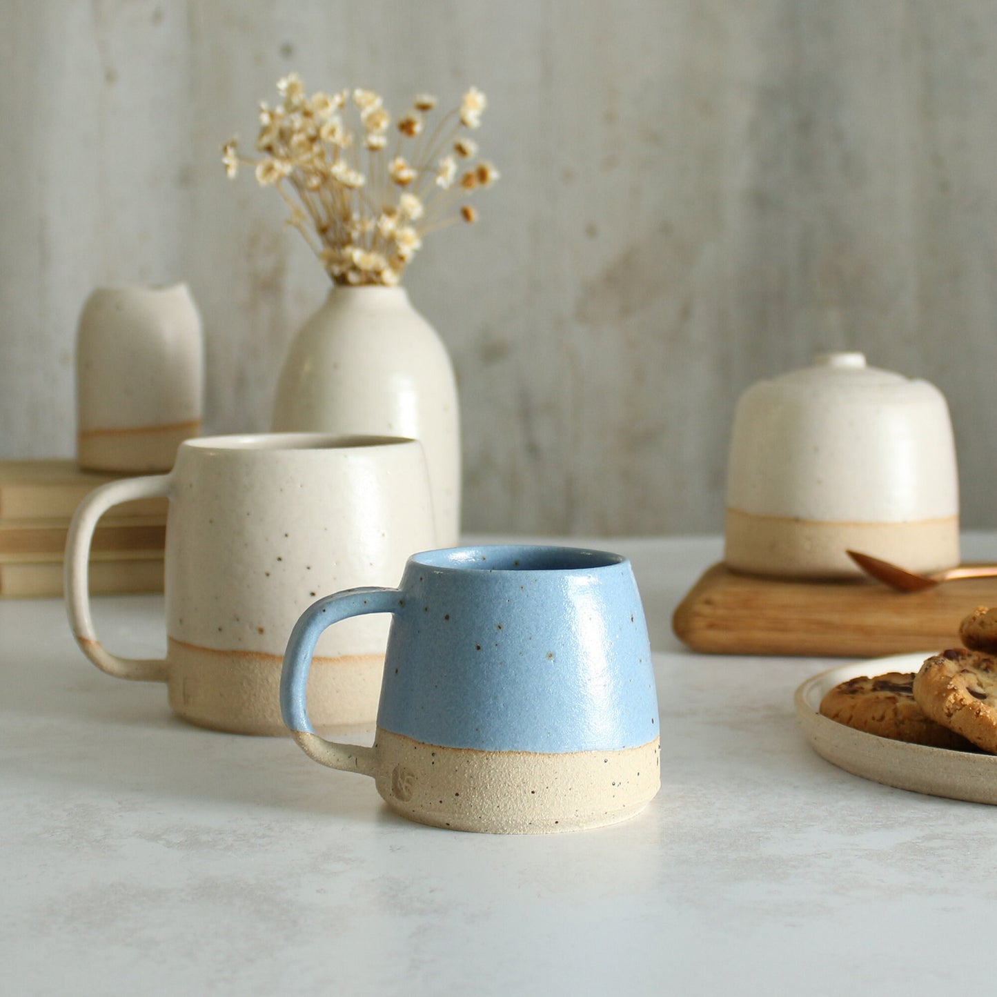 Ceramic Espresso Mugs, Pastel Mini Mugs