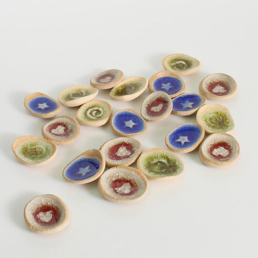 Handmade Ceramic Pocket Token Worry Stone