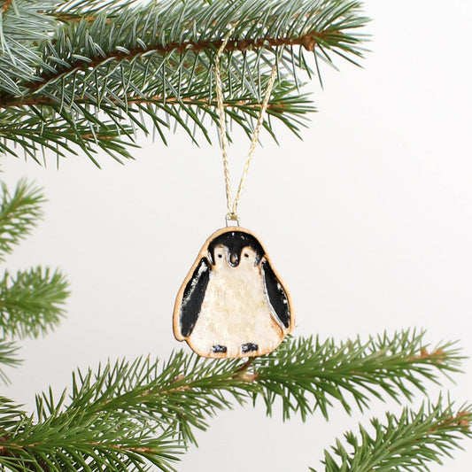 Handmade Ceramic Christmas Decorations – Penguin, Robin & Snowman