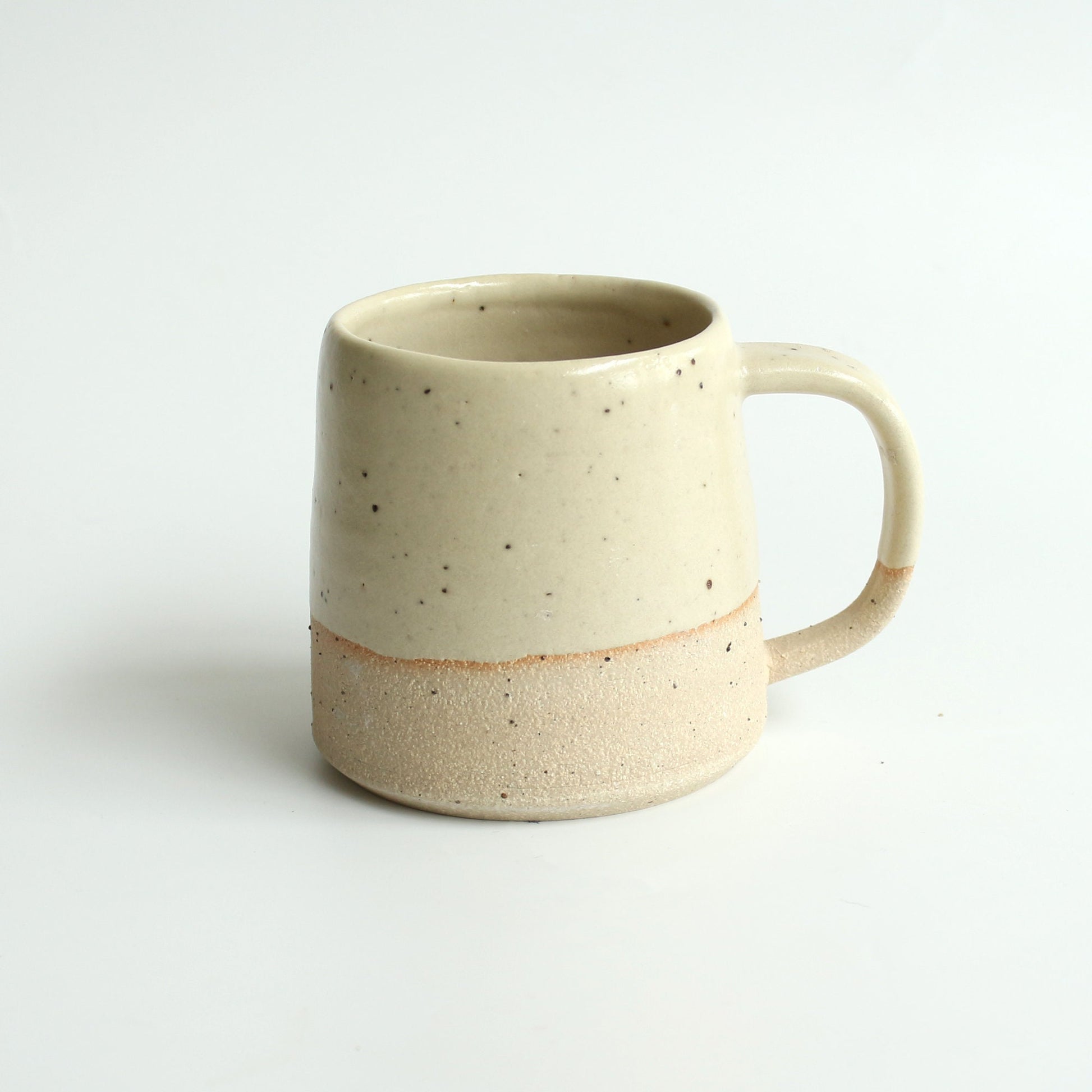 Ceramic Mug in White, Yellow, Pink, Blue and Green