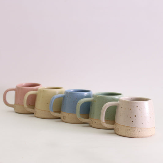 Ceramic Espresso Mugs, Pastel Mini Mugs