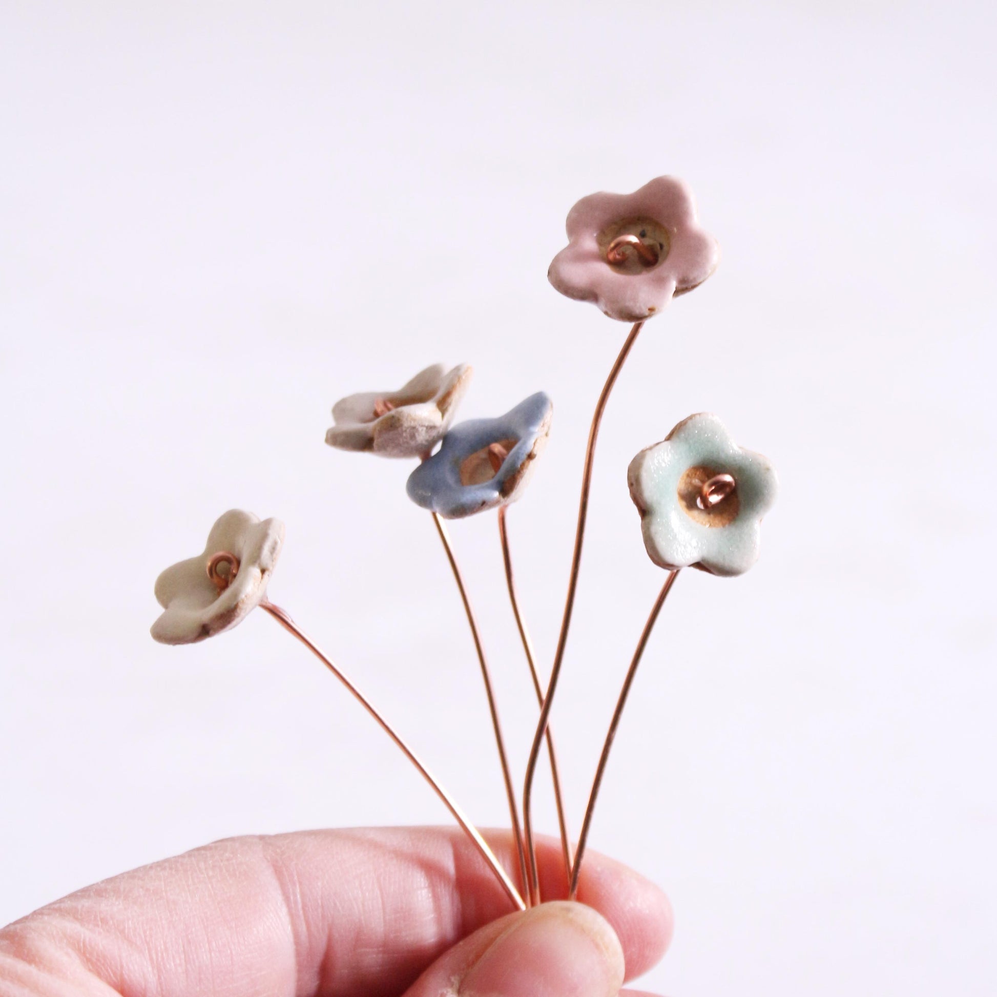 Original and Mini Ceramic Flower Bud Stems