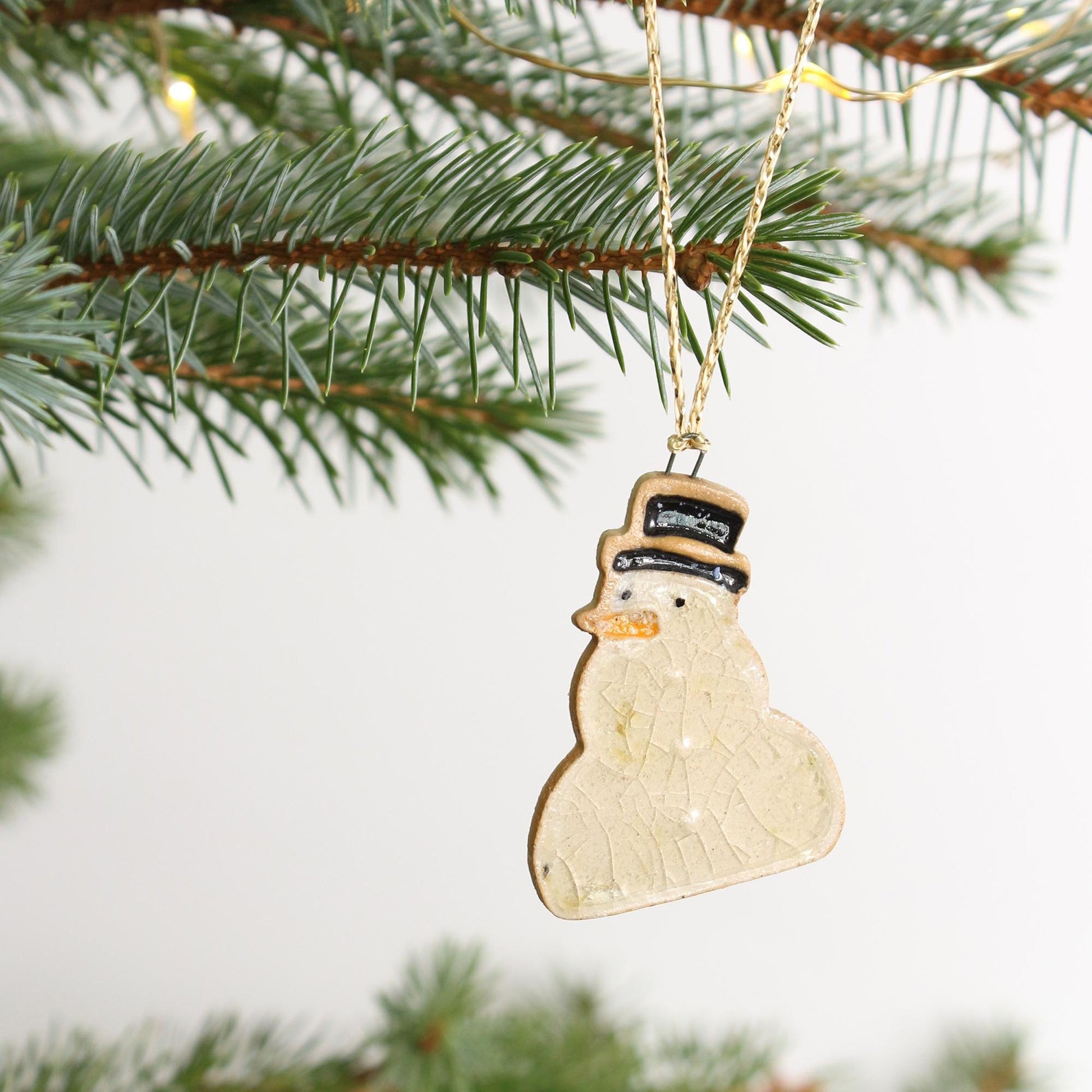 Handmade Ceramic Christmas Decorations – Penguin, Robin & Snowman