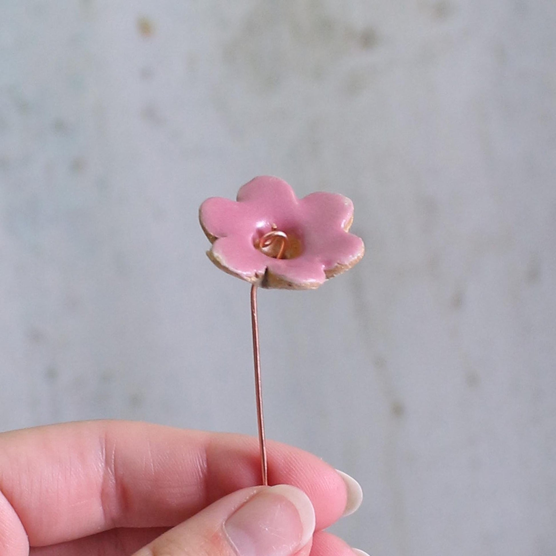Limited Edition Fuchsia Ceramic Flower Stems