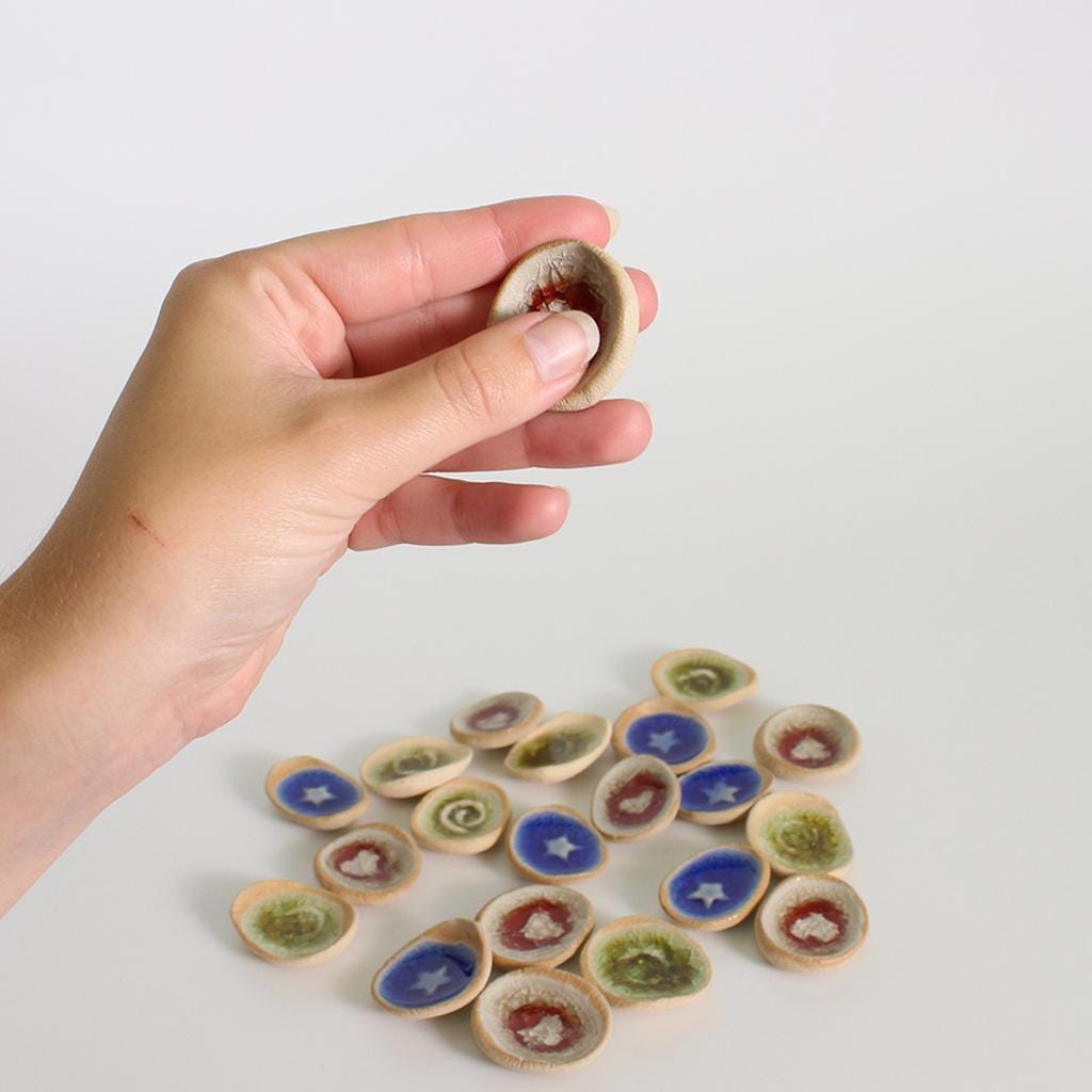 Handmade Ceramic Pocket Token Worry Stone