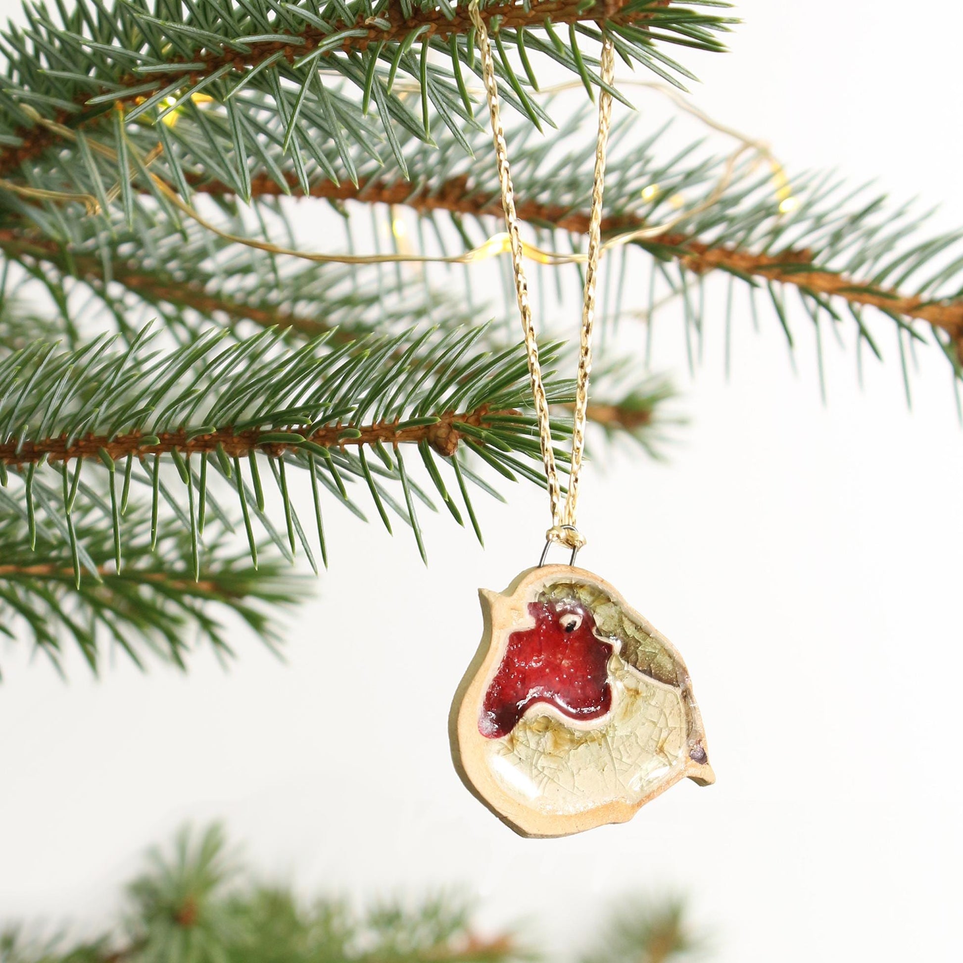 Handmade Ceramic Christmas Decorations – Penguin, Robin & Snowman