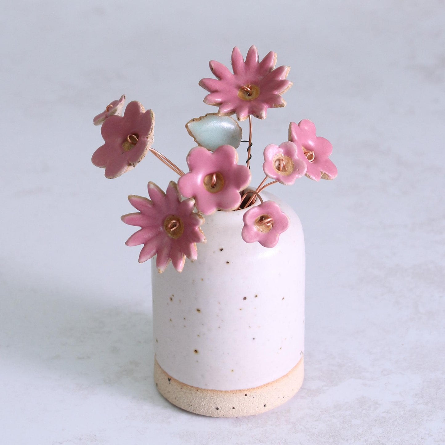Limited Edition Fuchsia Ceramic Flower Stems