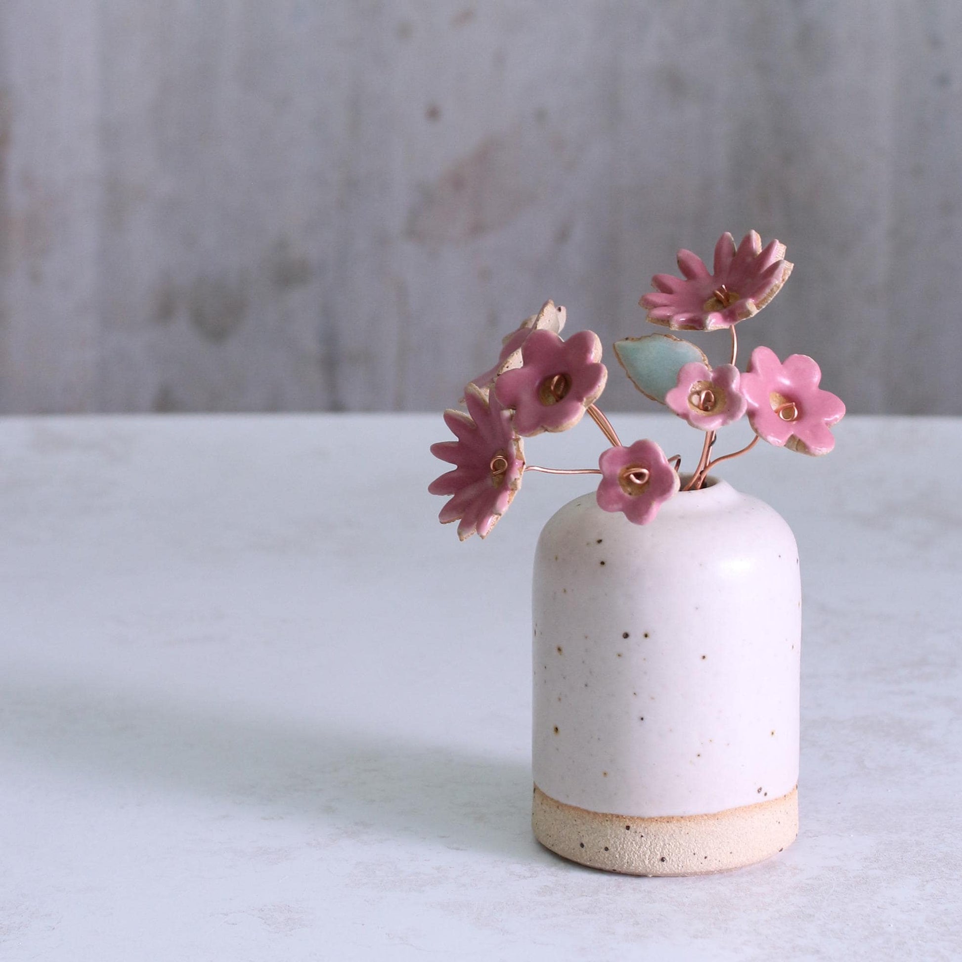 Limited Edition Fuchsia Ceramic Flower Stems