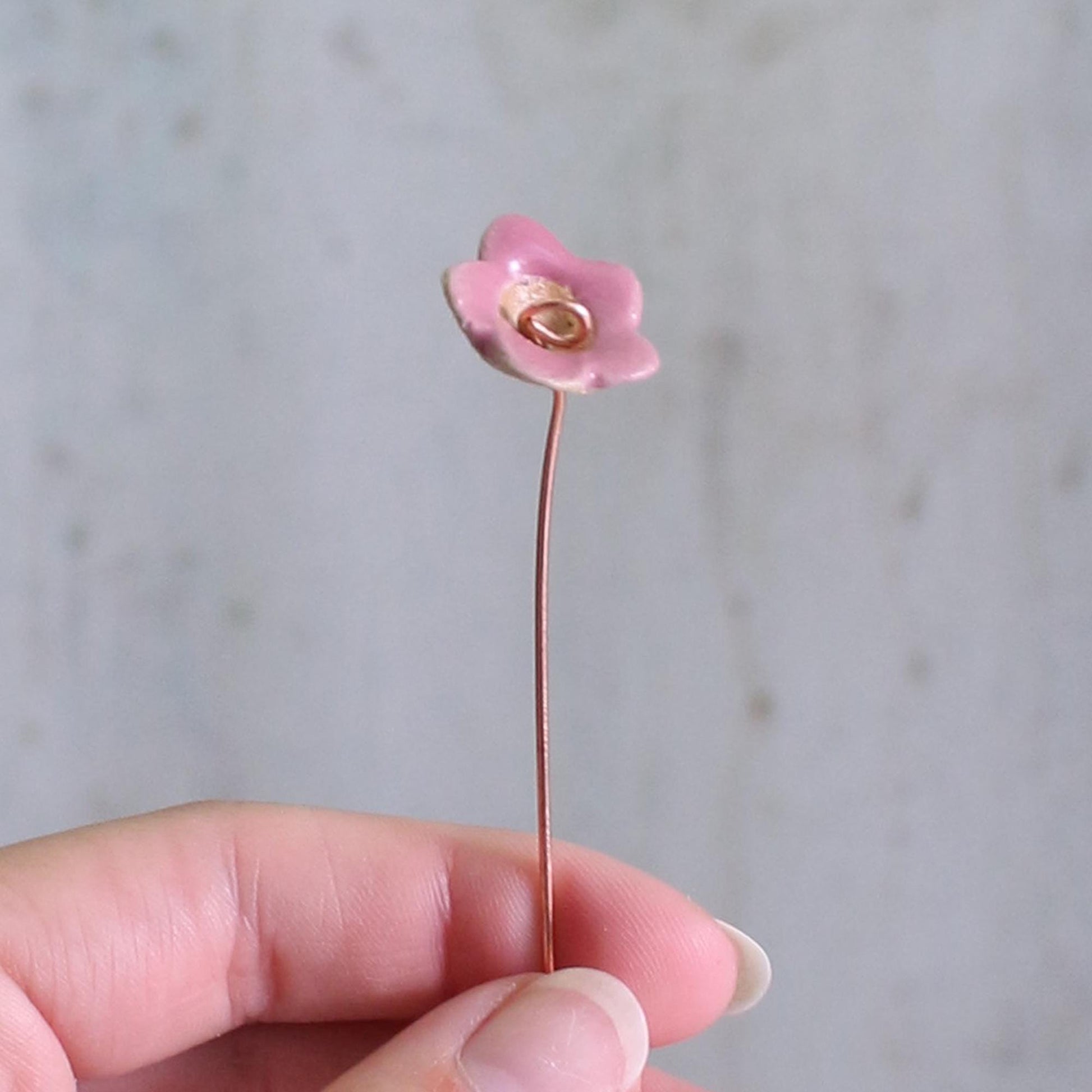 Limited Edition Fuchsia Ceramic Flower Stems